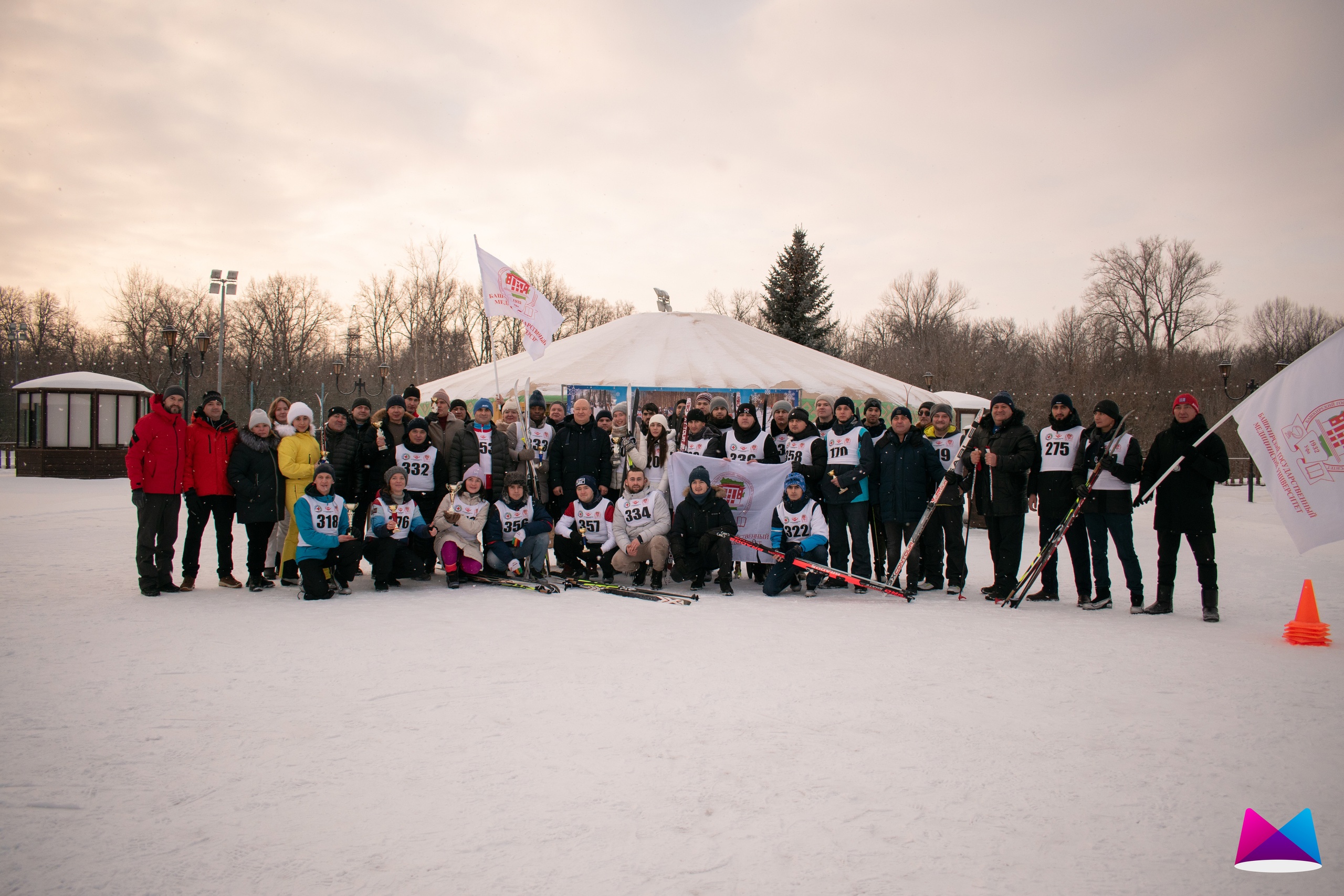 Состоялся ежегодный лыжный забег.